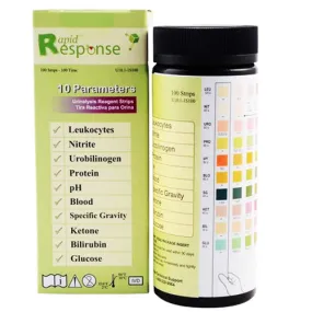 10 SG Urine Reagent Test Strips, 100/Bottle by Rapid Response