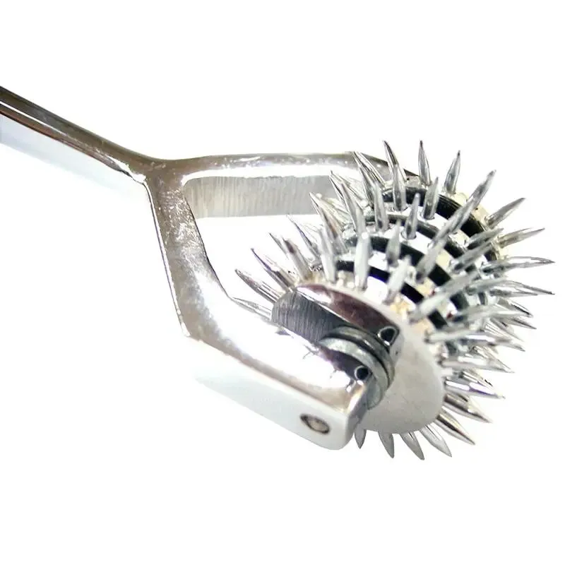 6.75 Inch Rouge Stainless Steel Silver 5 Wheel Pinwheel