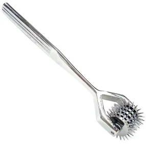 6.75 Inch Rouge Stainless Steel Silver 5 Wheel Pinwheel