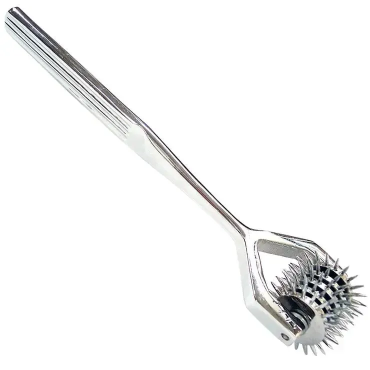 6.75 Inch Rouge Stainless Steel Silver 5 Wheel Pinwheel