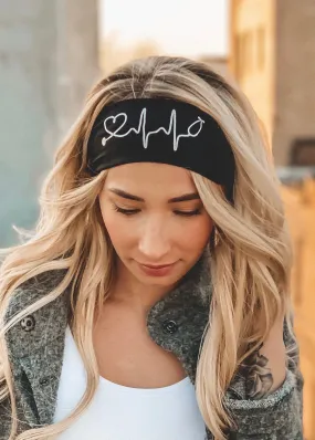 A Nurse's Heartbeat Yoga Headband