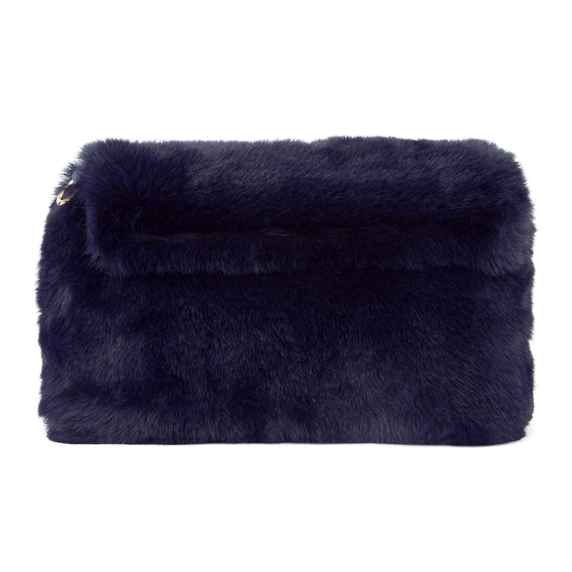 Accessorize London Women's Navy Faux Fur Shoulder Cross Body