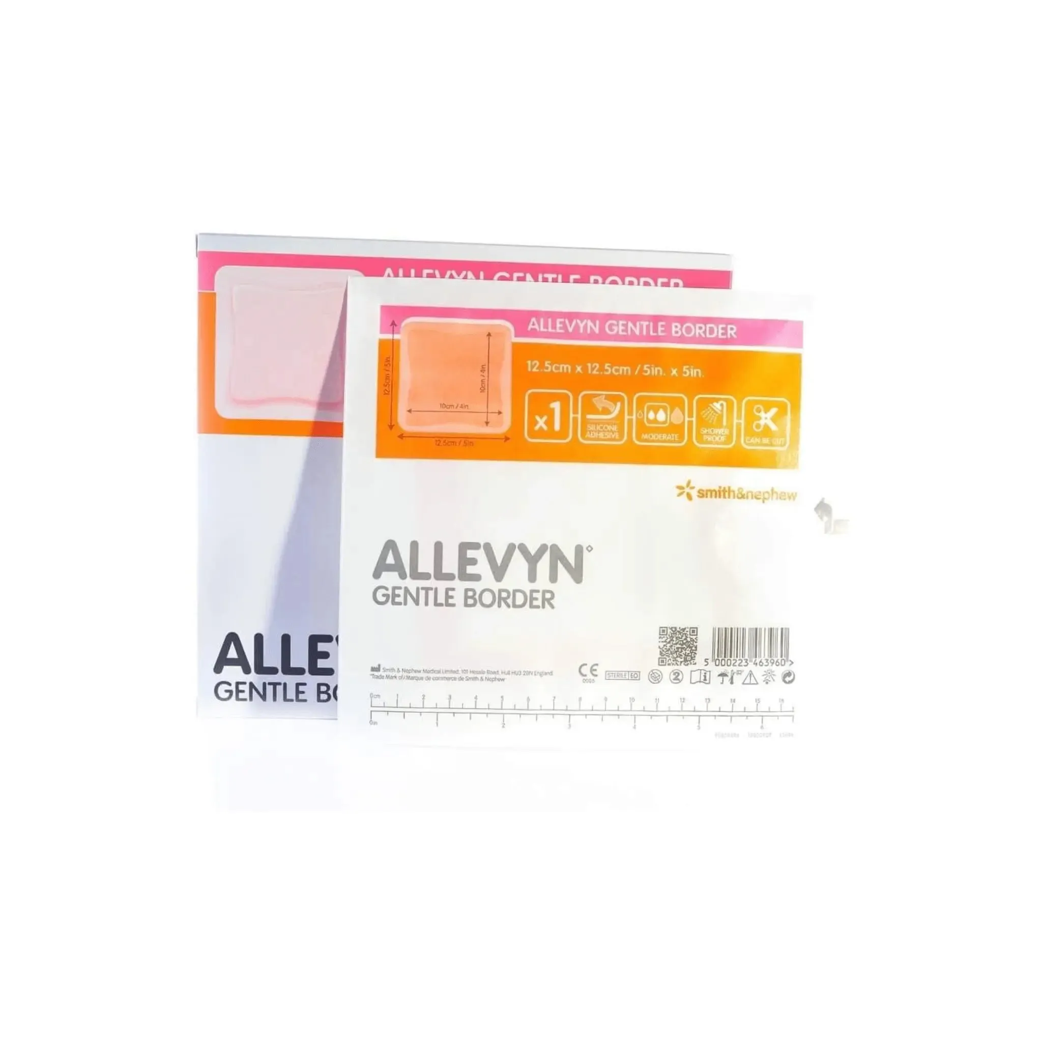 Allevyn Gentle Border 12.5cm x 12.5cm Adhesive Foam 10 Dressing