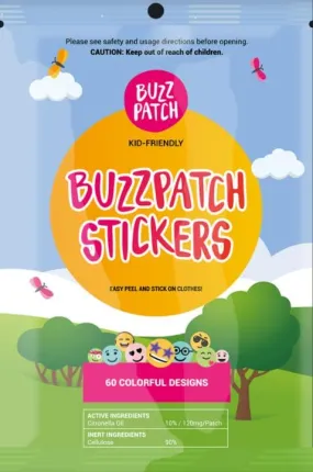 Buzz Patch Stickers for Kids (60 Pack)