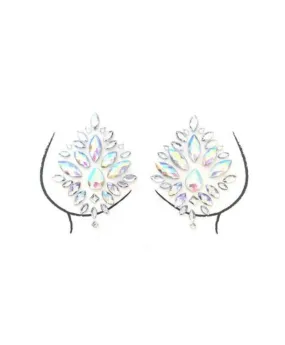 Crystal Icicle Nipple Pasties in Star Dust