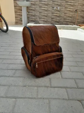 Dark Brown Cowskin Backpack