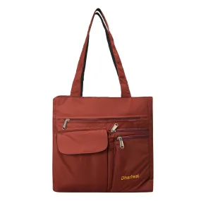 Dhariwal PU Twin Handle Water Resistant Ladies Shopping Bag, Vanity Bag for Carriage, Travel, Casual, Outdoor, Party, Kitty LAD-9911
