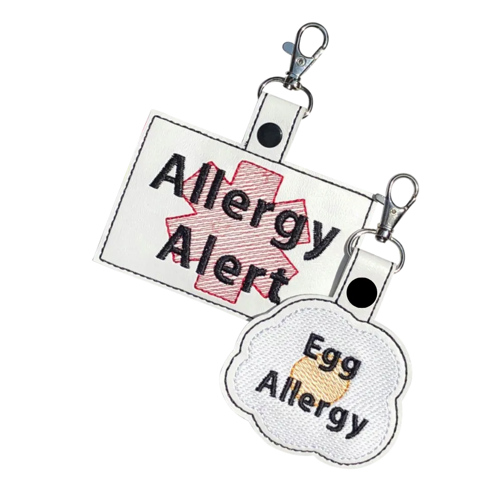 Egg Allergy Bag Tag - Fried