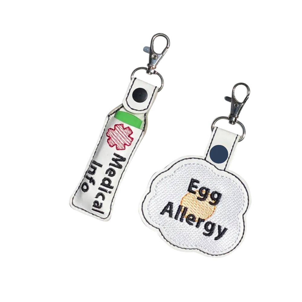 Egg Allergy Bag Tag - Fried