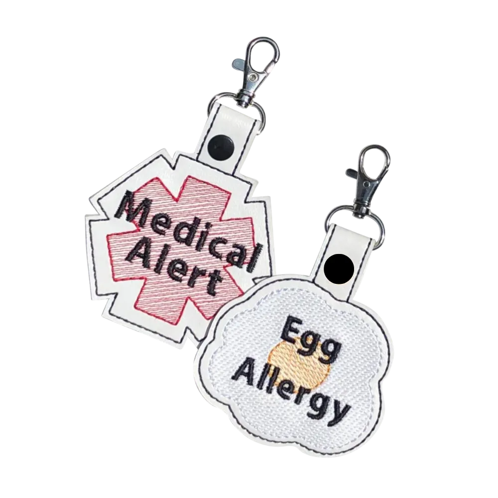 Egg Allergy Bag Tag - Fried