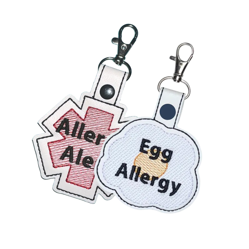 Egg Allergy Bag Tag - Fried