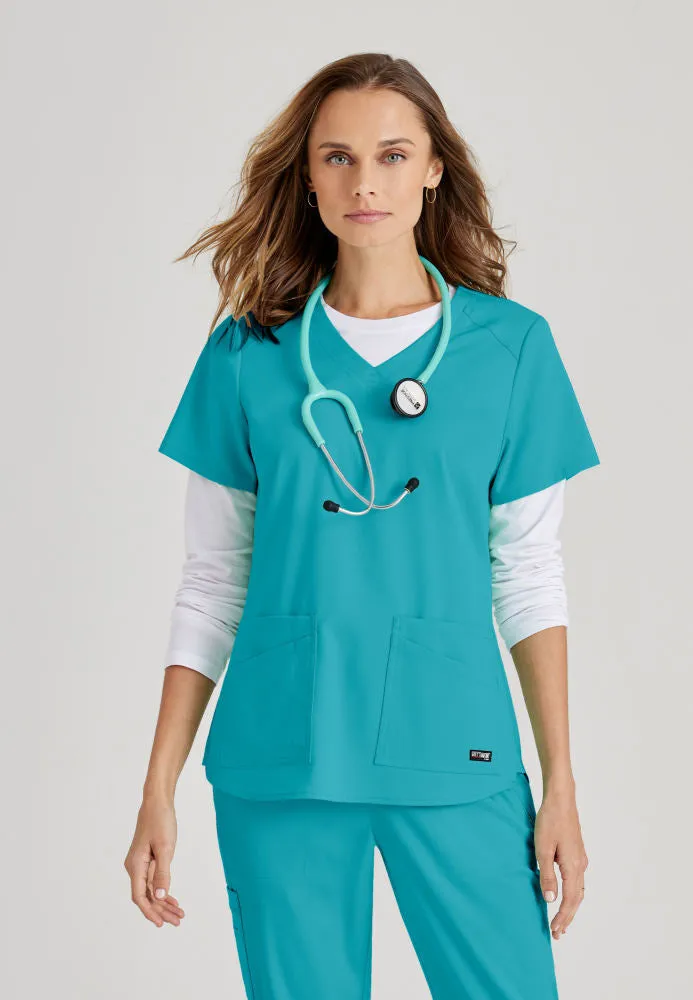 Emma Scrub Top by Grey's Anatomy Spandex Stretch