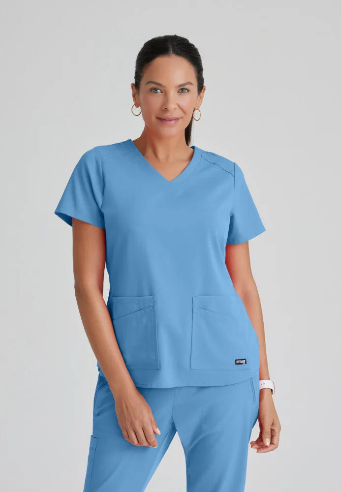 Emma Scrub Top by Grey's Anatomy Spandex Stretch