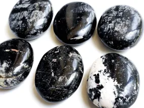 Himalayan Black Tourmaline Crystal Palm Stones