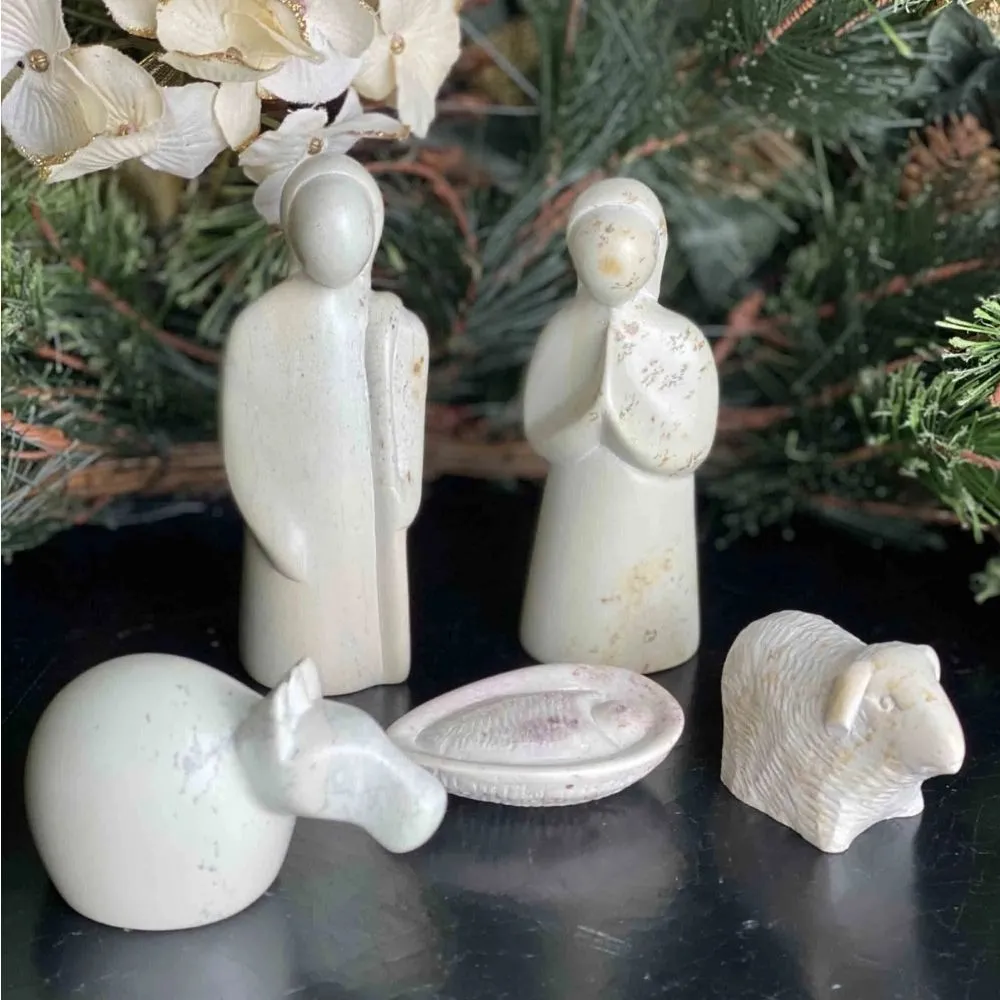 Holy Family Soapstone Nativity Set