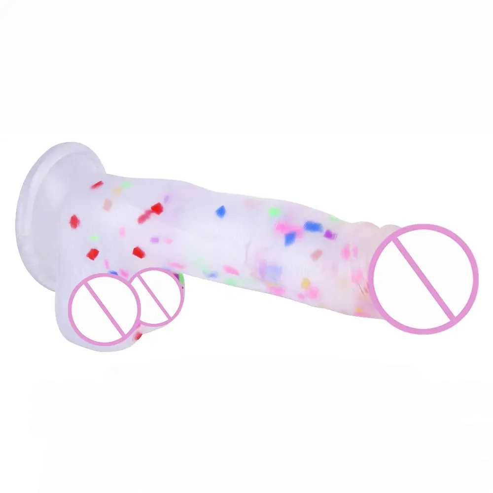 jelly Medical Silicone Dildo Realistic Strapon