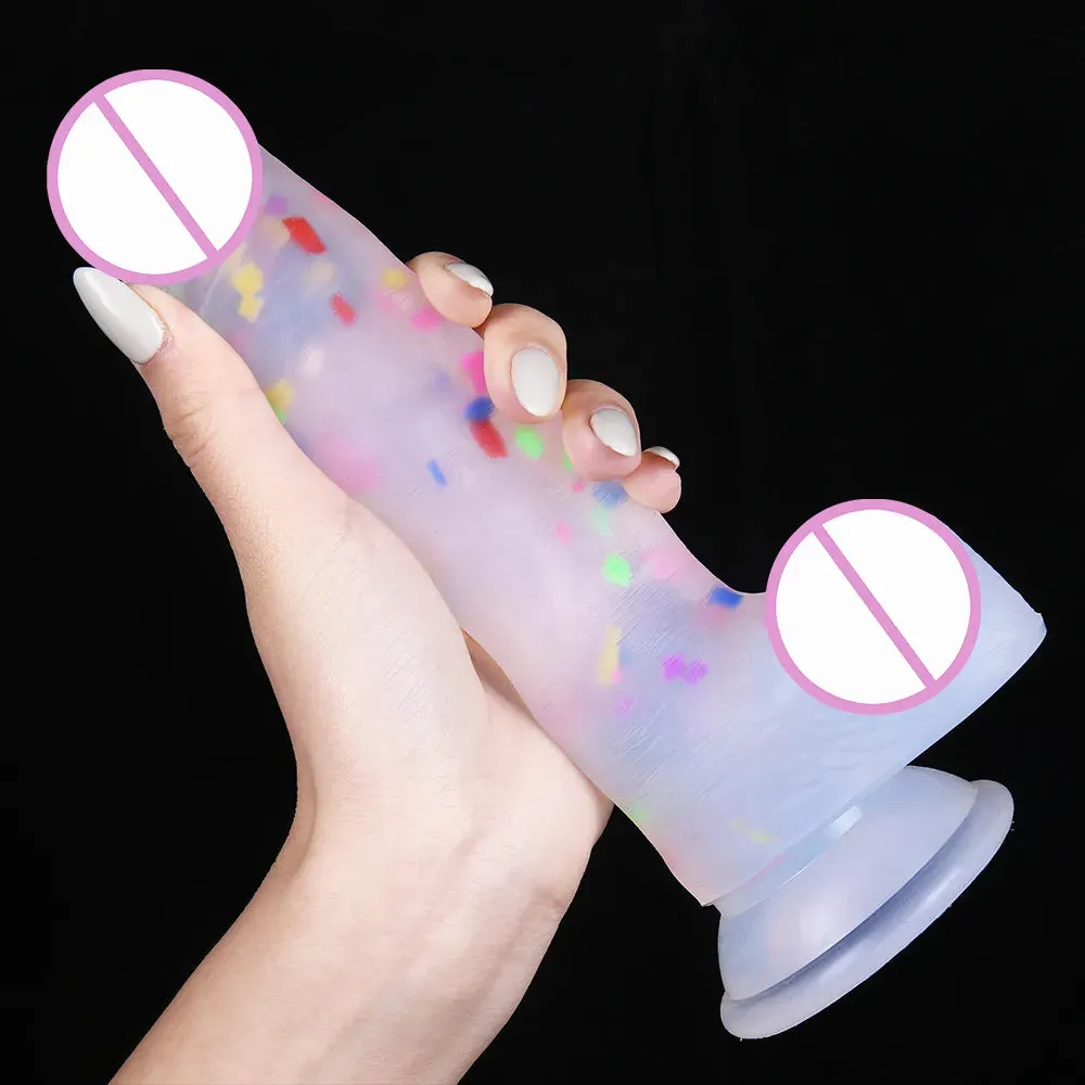 jelly Medical Silicone Dildo Realistic Strapon