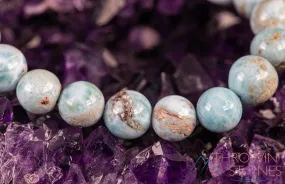 LARIMAR Crystal Bracelet - Beaded Bracelet, Handmade Jewelry, Healing Crystal Bracelet,  J1725