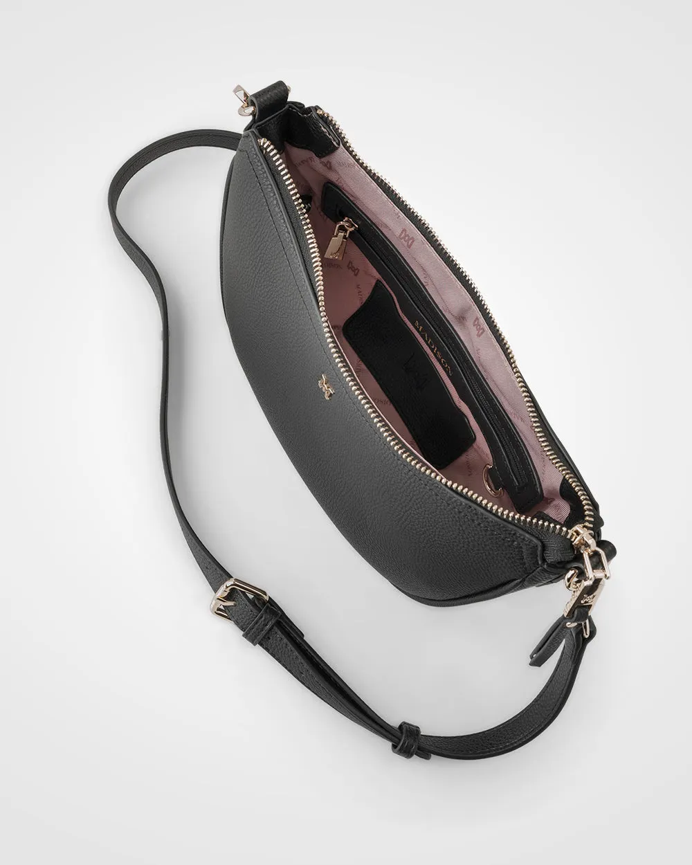 Layla Zip Top Curved Crossbody   Aztec Strap