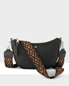 Layla Zip Top Curved Crossbody   Aztec Strap