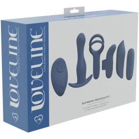 LOVELINE Supreme Weekend Kit - Blue - Blue USB Rechargeable 5 Piece Kit