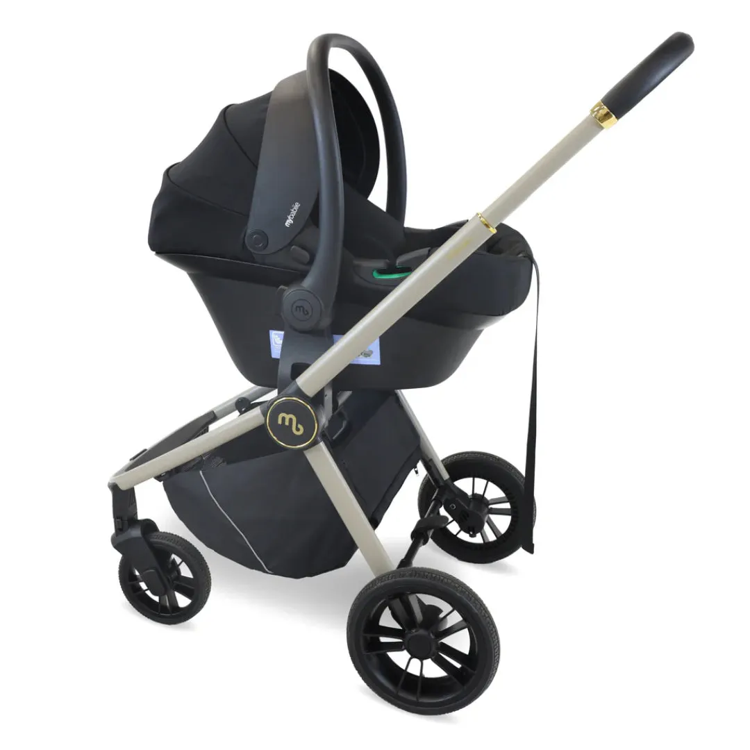 My Babiie MB450i 3-in-1 Travel System with Base - Ivory