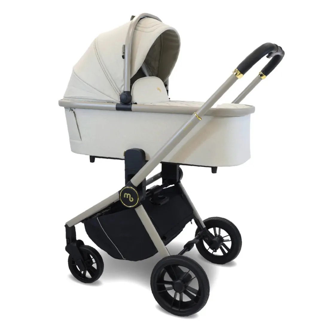 My Babiie MB450i 3-in-1 Travel System with Base - Ivory