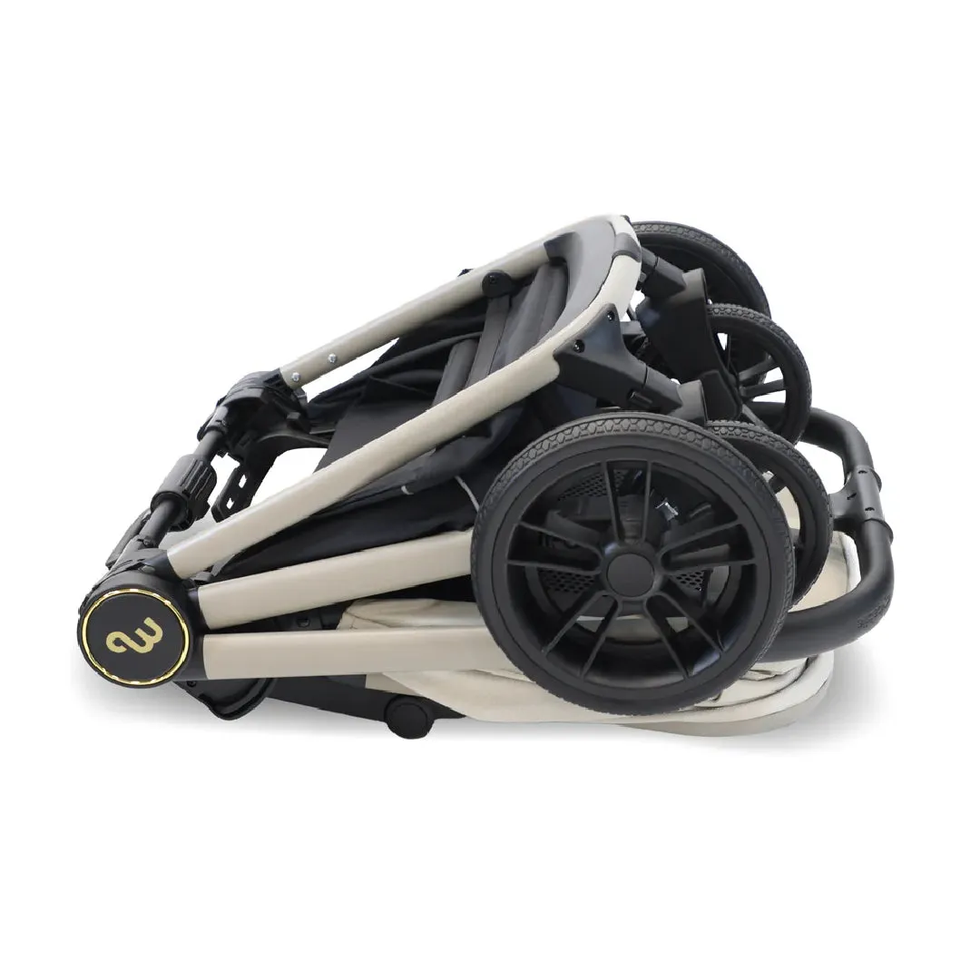 My Babiie MB450i 3-in-1 Travel System with Base - Ivory