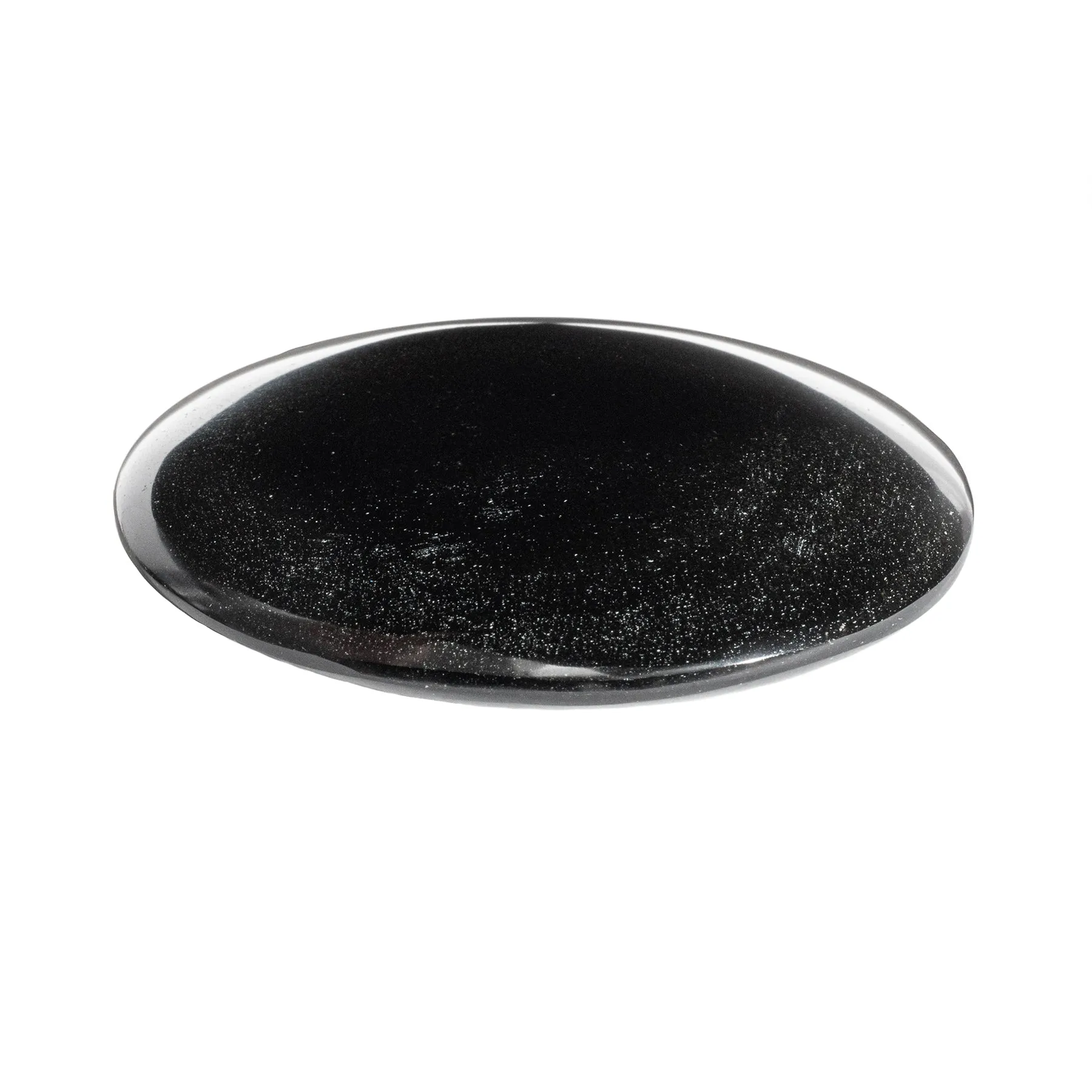 Obsidian Palmstone Gold Sheen Round