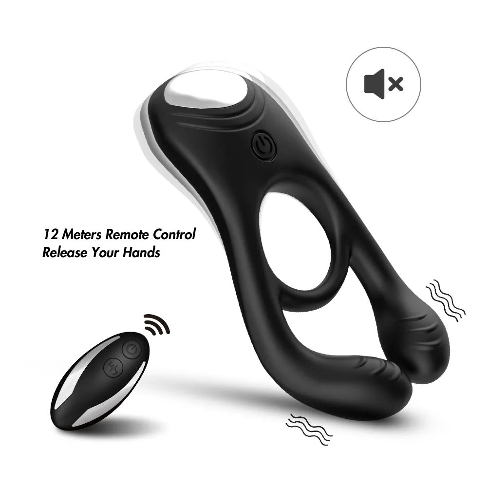 Vibrating Rabbit Cock Ring | Remote Control | Clitoral Stimulation | Couples | USB