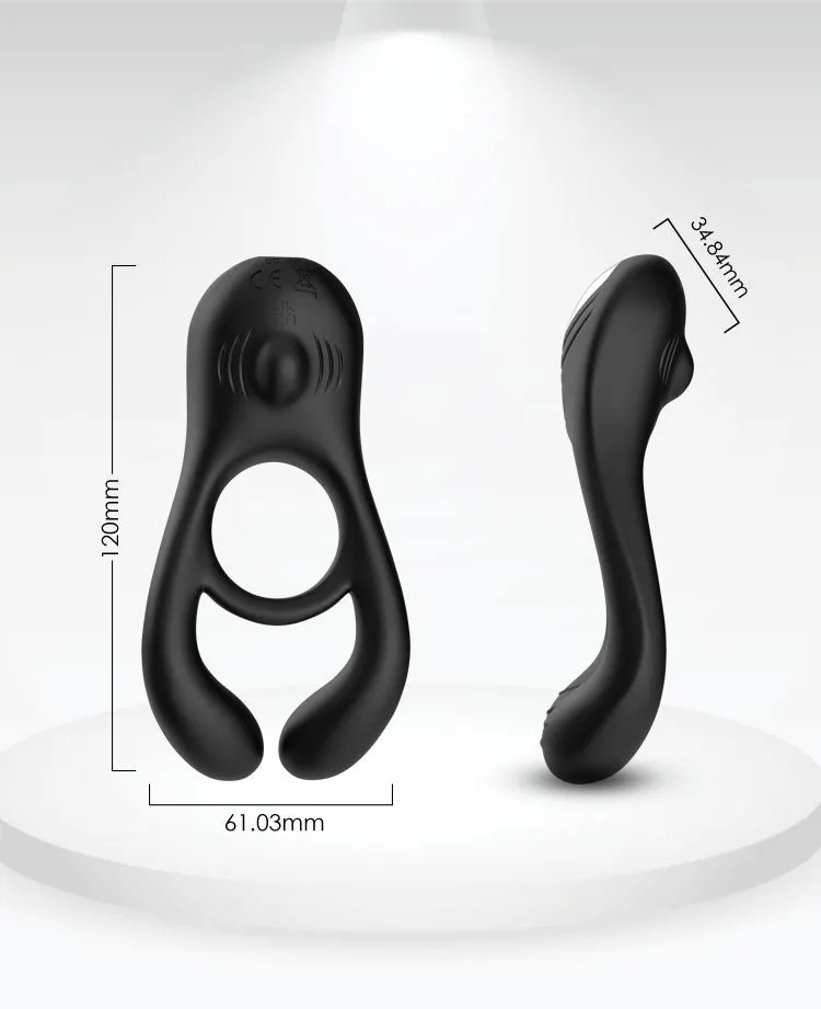 Vibrating Rabbit Cock Ring | Remote Control | Clitoral Stimulation | Couples | USB